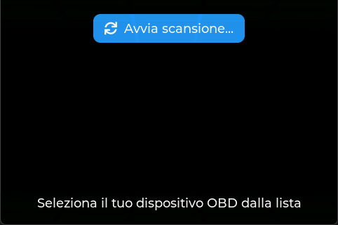 Schermata connessione Bluetooth OBD