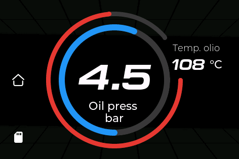 Oil Press Alfa Dashboard V1, pressione e temperatura dell'olio motore